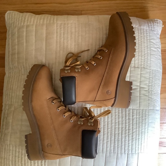 Timberland  Women’s Leather Water Resistant Lace Up Boots Wheat SZ 11 NWOT - Picture 8 of 15